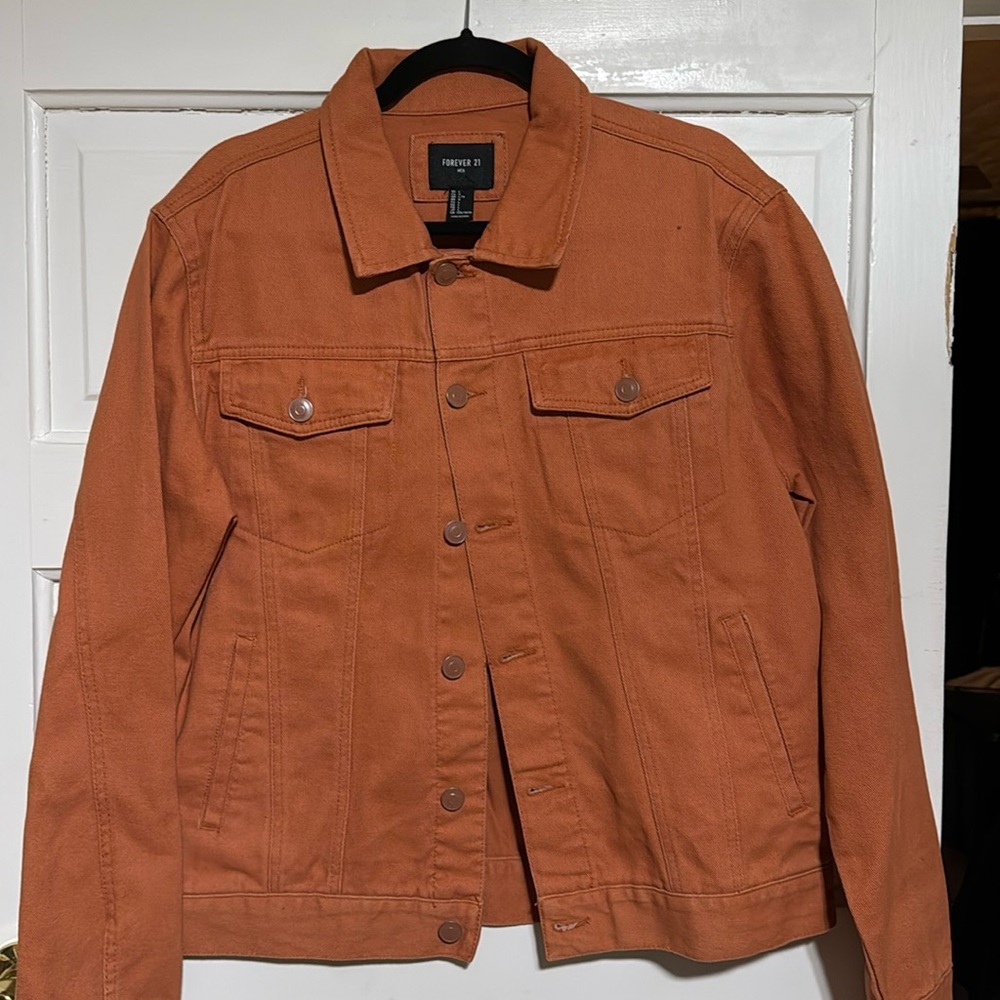 Rust orange jean jacket 
Men’s L